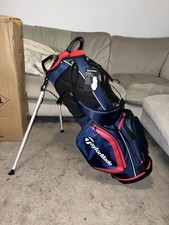 taylormade golf bag stand carry bag red and blue brand new