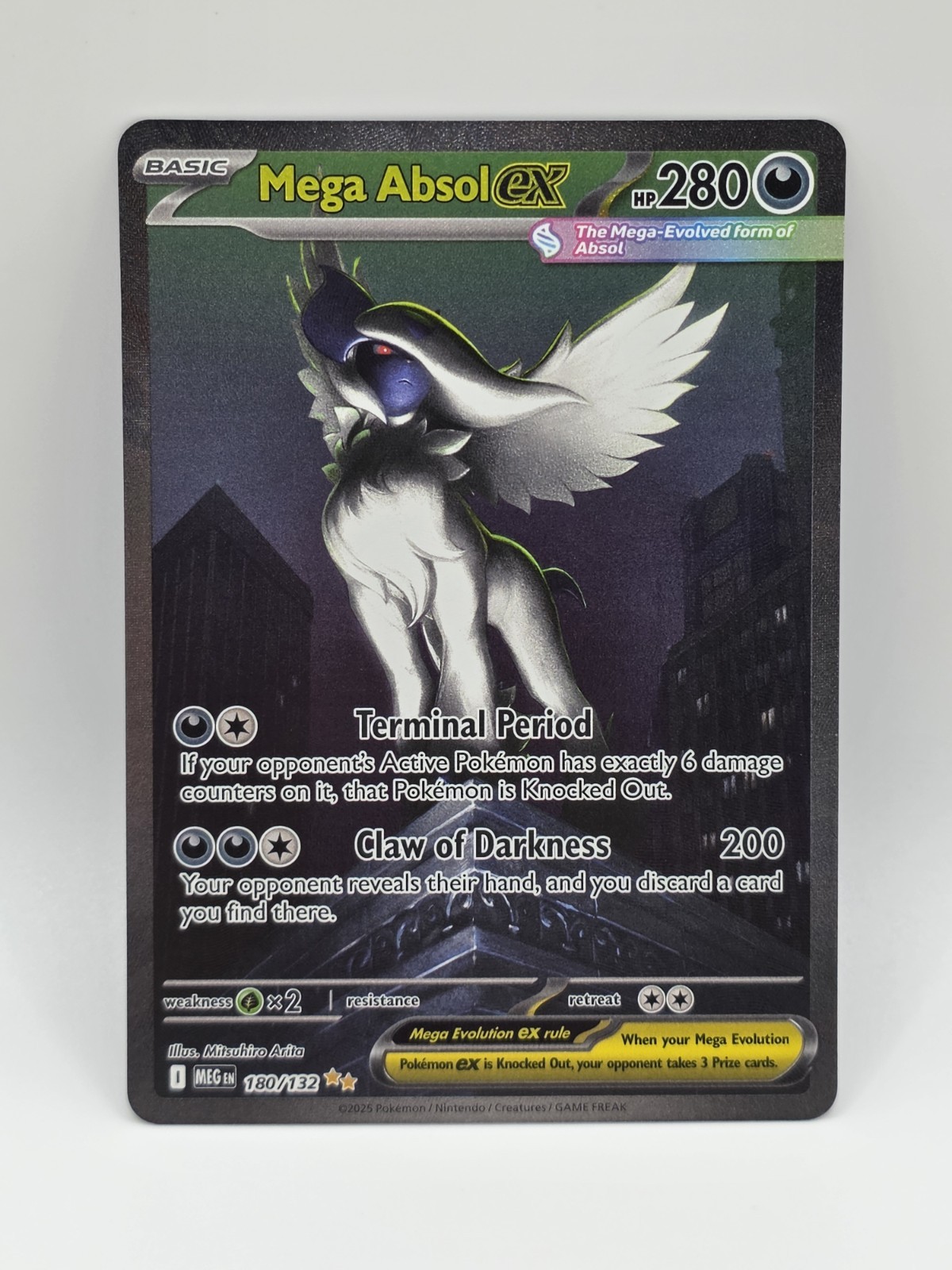 MEGA ABSOL EX 2025 POKEMON EVOLUTION #180/132 SPECIAL ILLUSTRATION RARE SIR NM