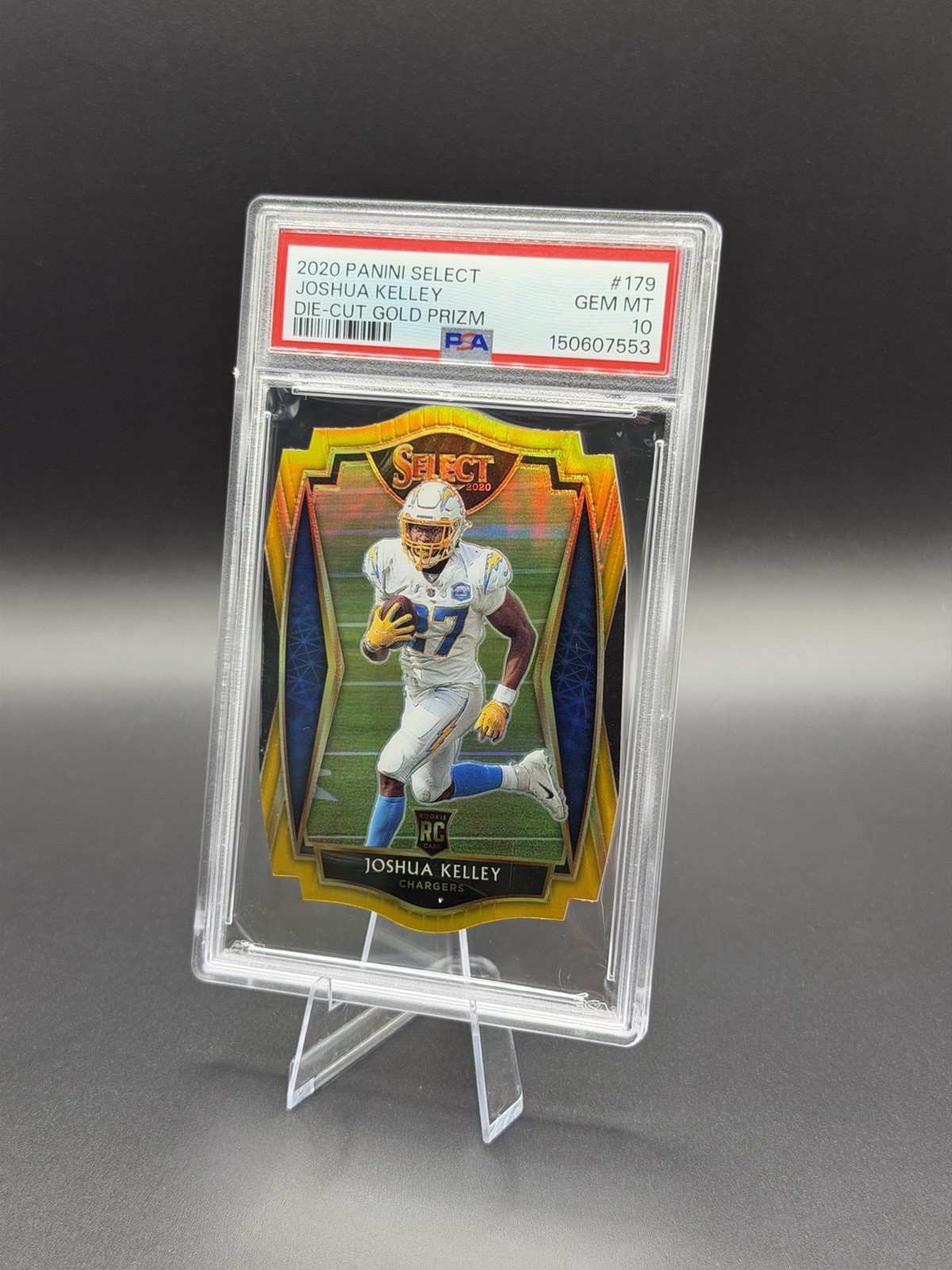 2020 PANINI SELECT JOSHUA KELLEY RC DIE-CUT GOLD PRIZM /10 PSA 10 GEM MT 🔥
