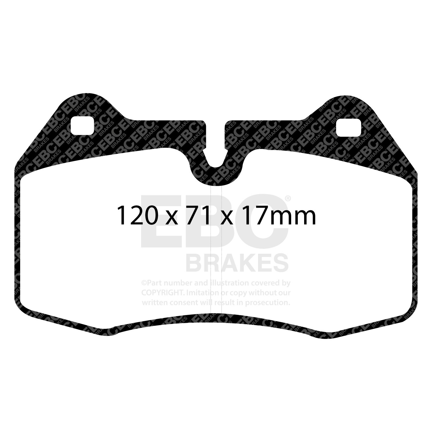 EBC Redstuff Ceramic Brake Pad Front Fits BMW / Nissan / Maserati / Lamborghini