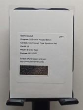 2025 Prospect Edition Baseball Brandon Neely Red Holo Auto Redemption - Boston