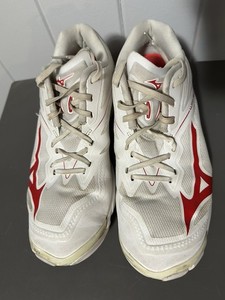 Mizuno Wave lighting z6 Women's Volleyball US Size 8.5 White/Red