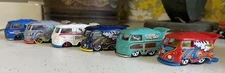 HOT WHEELS KOOL KOMBI VW BUS! LOT With 6 Different VARIATIONS Read Description.