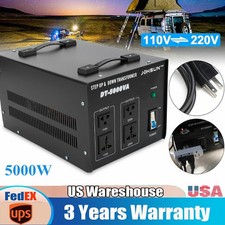 5000W Watt Step Up/ Down Voltage Converter Transformer Heavy Duty 110V To 220V