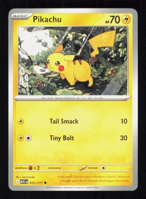 Pikachu 055/217 Ascended Heroes Pokemon Near Mint