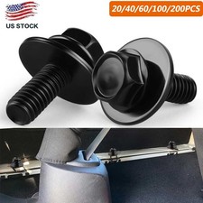 Car Body Bolts Screw Fastener M6-1.0x 16mm Long-10mm Hex-17mm Washer Fender New