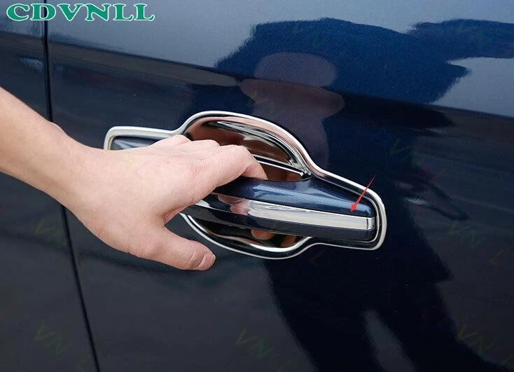 Отделочная полоска для внешней боковой дверной ручки серебристая титановая для Lincoln MKX 2016-2018 - Изображение 4 из 4