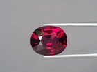 BIG 9.37ct Loupe-clean Vivid Red Natural Rhodolite Garnet Oval Gemstone — photo 2