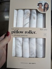 Kitsch Satin Pillow Rollers for Hair. Set Of 6 Satin Rollers. New in box