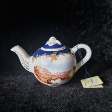 Vintage Porcelain Art Special Edition Miniature Teapot "Landscape"
