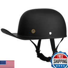 QICHAO Baseball Motorcycle Helmet - Half Motorcycle Helmet, DOT Approved, Motorc
