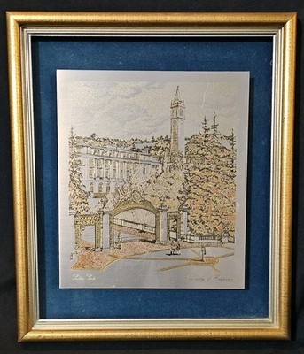 Reed & Barton UC Berkeley Sather Gate Damascene Etching Silver Gold Ltd Edition