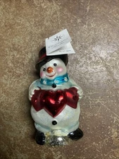 Christopher Radko Love You This Much Snowman Christmas Ornament 6”