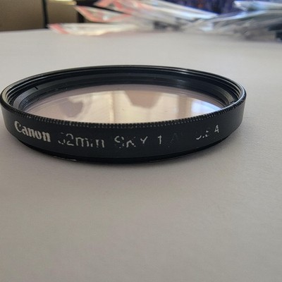 Vintage Canon 52mm SKY 1A Black UV Filter Japan Camera Lens Protection