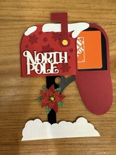 Christmas North Pole Mailbox Gift Card Holder