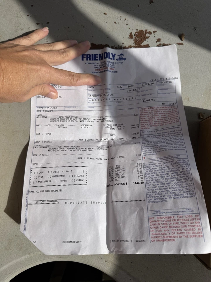 Módulo de control de transmisión Chevy/GMC 5500 2006 Allison Foto 4 de 4