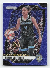 2024 Panini Prizm WNBA #131 Moriah Jefferson Blue Velocity Prizms