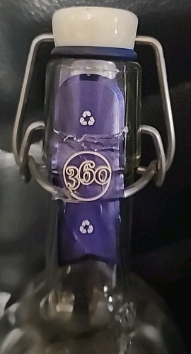 ORIGINAL 360 WODKA FLASCHE MIT STOPFEN MADE IN U.S.A 70 PROOF SAMMLERSTÜCK NEUWERTIG - Bild 5 von 10