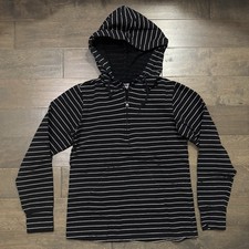 Stripes Hoodie Terry with Front Pockets size SM