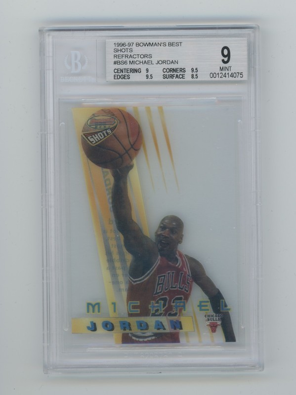 96-97 Topps Chrome Michael Jordan Refractor - Michael Jordan Cards