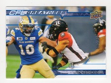 2023 UD CFL Nic Demski CFL Greatness BLUE CG-ND Winnipeg Blue Bombers 159/299