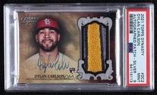 2021 Topps Dynasty Silver 4/5 Dylan Carlson #DAP-DC2 PSA 9 MINT Patch Auto 0nt9