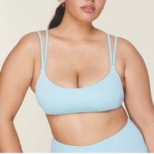 Andie bikini Set Rockaway Top High Waisted Bottoms Light blue size Small NWOT