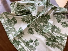 Tessitura Toscana Telerie Firenze TABLECLOTH Green 70” x  90” Italy NEW