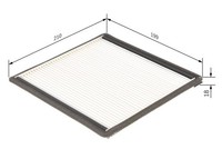 Bosch Filter, Innenraumluft 1 987 432 021 FüR CitroËN Peugeot