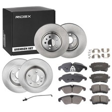 RIDEX Bremsenset Vorne Hinten Bremsscheiben Beläge für AUDI A4 Avant (8K5, B8)