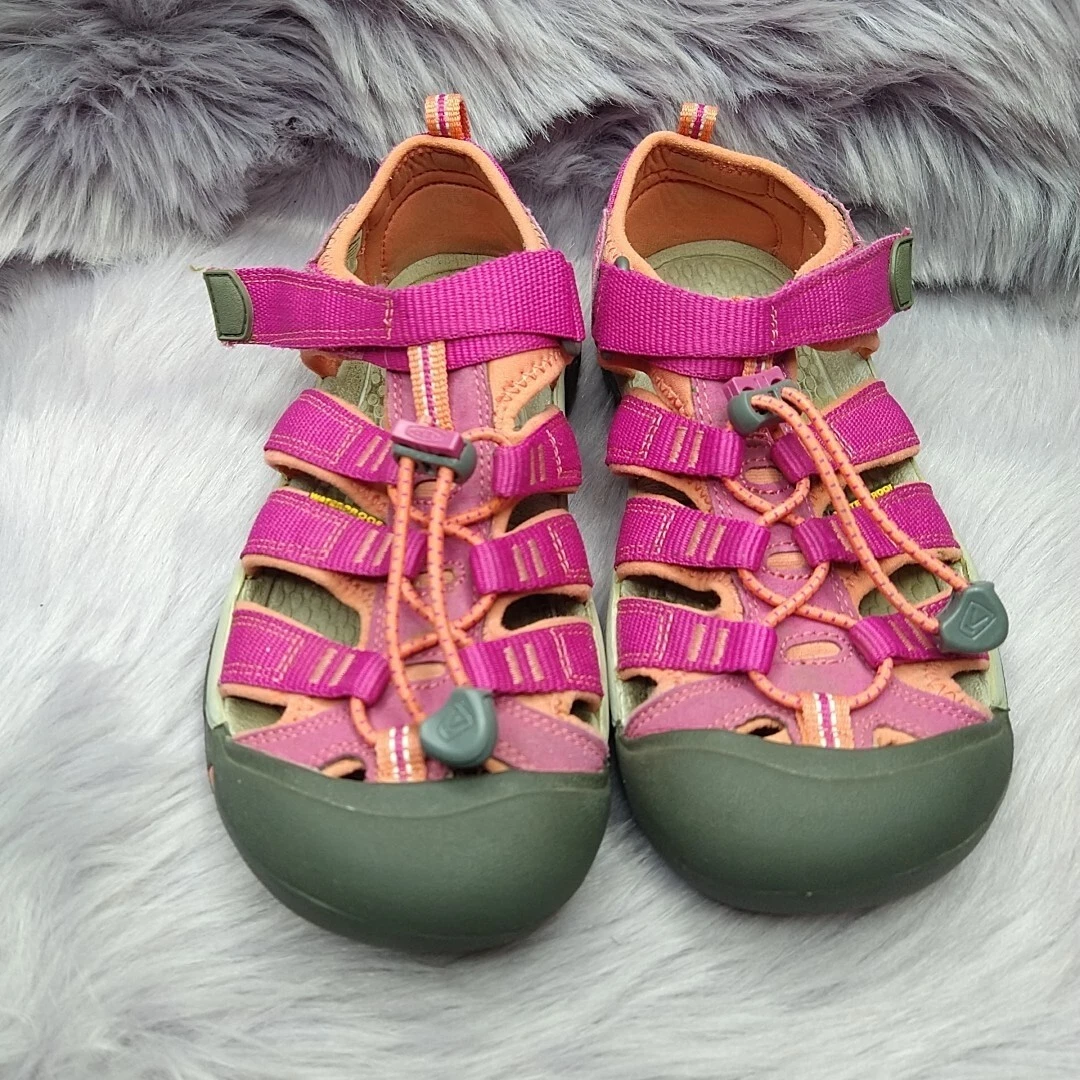 Keen Newport H2 Sandals Youth Size 4 Pink Berry Coral Water Shoes Waterproof
