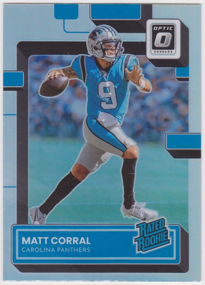 Matt Corral RC Silver Prizm 2022 Donruss Optic #204 Carolina Panthers