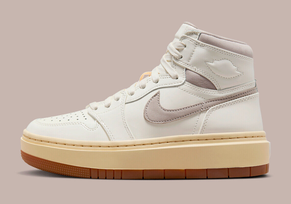 Nike Air Jordan 1 Elevate High SE Sail Светло-коричневые с резинкой DZ3744-100 Женский размер