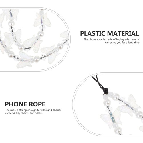 Crystal Butterfly Mobile Chain Girl Lanyard for Phone Charm Bracelet - 第 8/12 張圖片