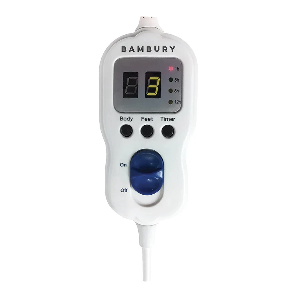 Bambury Soft Premium Fitted Electric Blanket Super King w/ Remote Control  White 9320488140120 | eBay