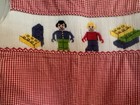 Smock A Dot Kids Boys Size 12 Months Red Smocked Gingham Longtall Romper — photo 5
