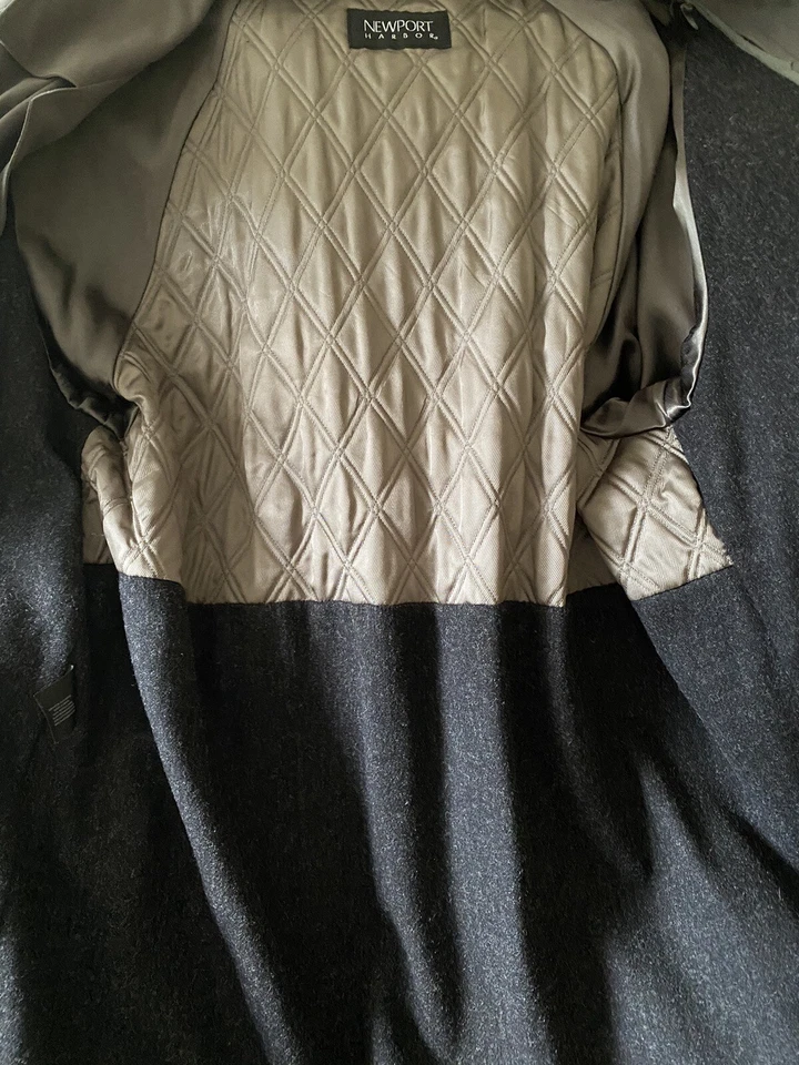 Мужская Newport Harbor подпоясанный Тренч молнии подкладка 54» длинный размер 44R сделано в США - Изображение 4 из 4