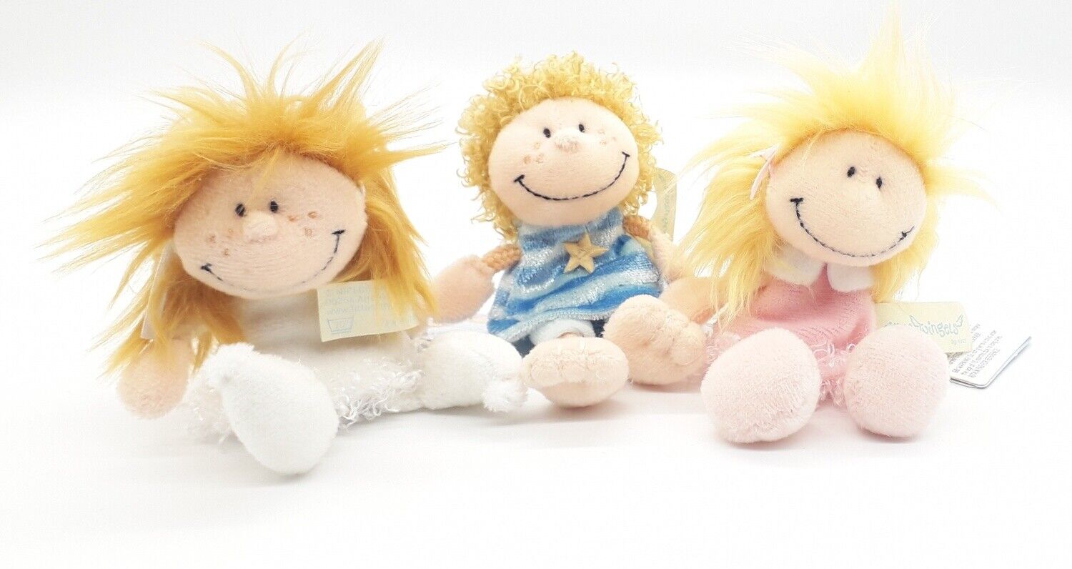 Peluche Nici 3 marionette da dito Little angels Lea Emily e Leon *16804 