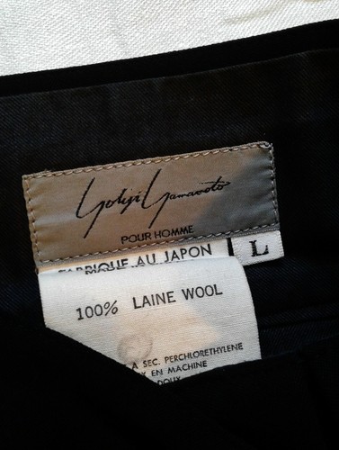 Yohji Yamamoto, Vintage Mens Yohji Yamamoto Light Weight Wool Dress Pants