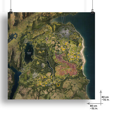 Track Map Poster Game Map Print 80x80cm Summer Wall Art For Forza Horizon 4  