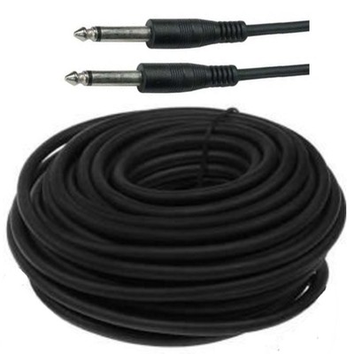 50ft long Mono 1/4''Male~M Guitar/Microphone Patch/Cable/Cord/Wire,TS 6.35mm $SHd