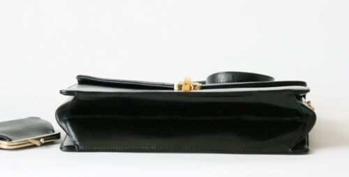 Christian Dior Vintage Black Leather shoulder bag and pouch - Picture 6 of 15