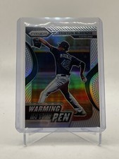 2020 Panini Prizm Baseball Triston McKenzie-Warming In The Pen Silver Holo Prizm
