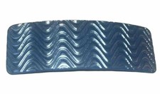 VTG 90s Blue Wavy Barrette Hair Clip Pearlized Lucite Pearl Plastic Accessory