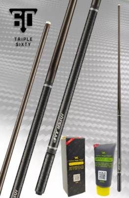 ビリヤード Triple 60 Hyper Jump cue Triple 60 Hyper Jump Carbon Fiber Jump Cue W/ Extension by Viking