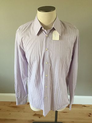 NWOT VERSACE COLLECTION-LAVENDER LUXURY DESIGN $300 38/15 VCTVL01 Dress Shirt