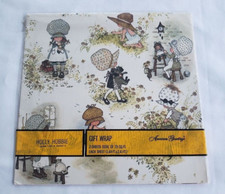 VINTAGE American Greetings Holly Hobbie Doll Gift Wrap Pack - NOS - Ephemera