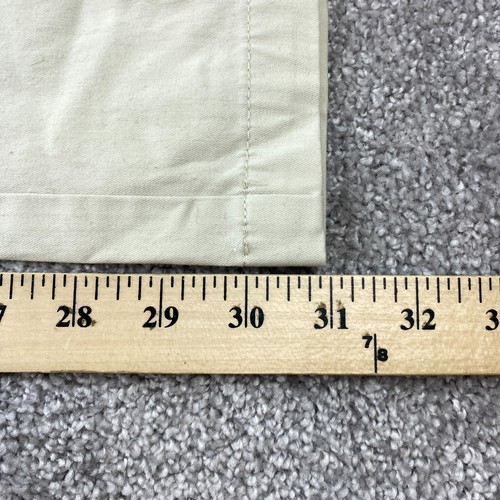 Croft & Barrow Classic Fit Straight Chino Pants Men's 34x32 Beige Flat Front - Picture 13 of 14