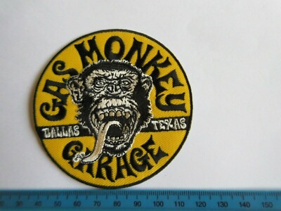 Gas Monkey Garage Dallas Patch V8 Big Block Rockabilly Nose Art Vintage Jacket 1