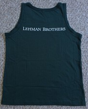 Vintage Lehman Brothers Logo Tanktop Shirt - Banking Financial Crisis